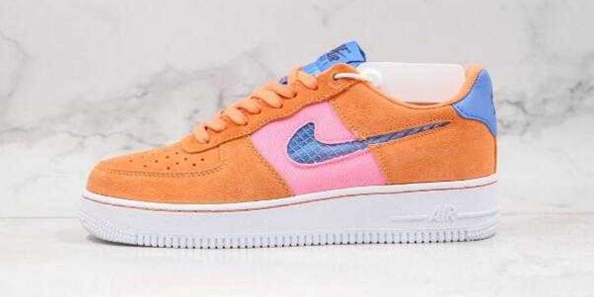 Nike WMNS Air Force 1 ’07 Orange Pink Blue for Sale