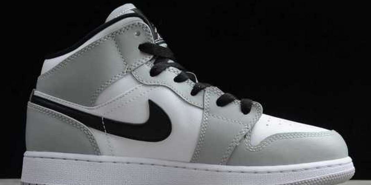 The Jordan 1 Mid Light Smoke Grey In Stock