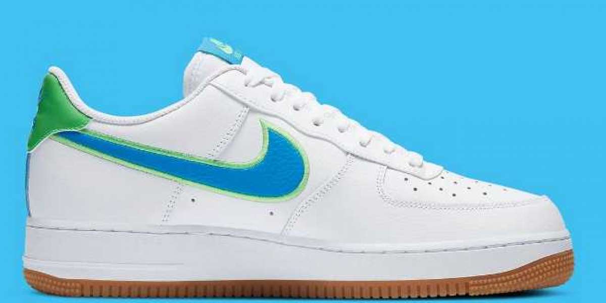 2020 Best Deal Nike Air Force 1 Low White Blue Green