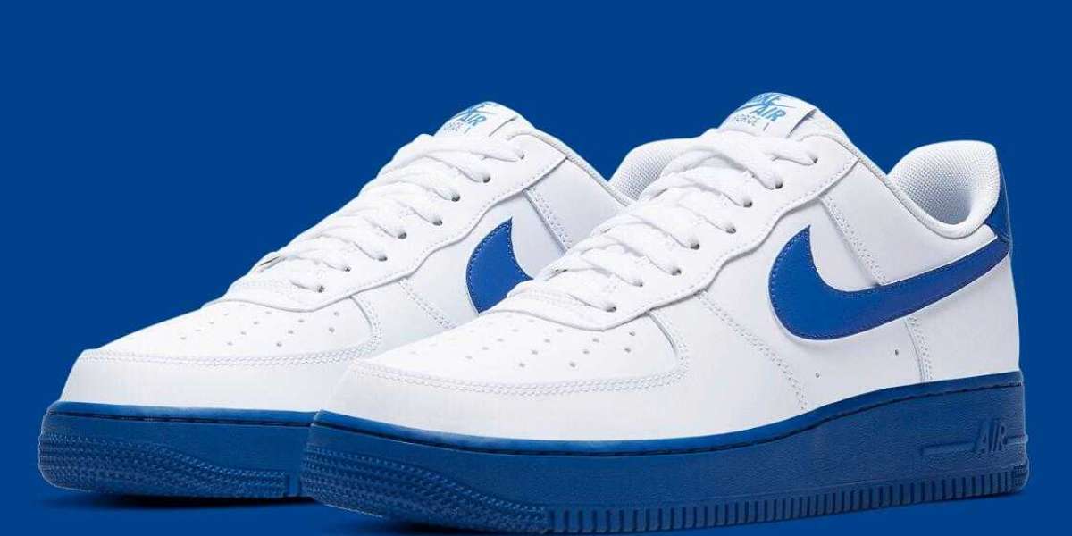 2020 New CK7663-103 Nike Air Force 1 Low White Royal Coming Soon