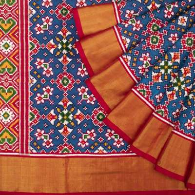 Patan Patola Double Ikat Navaratna Blue Saree Profile Picture