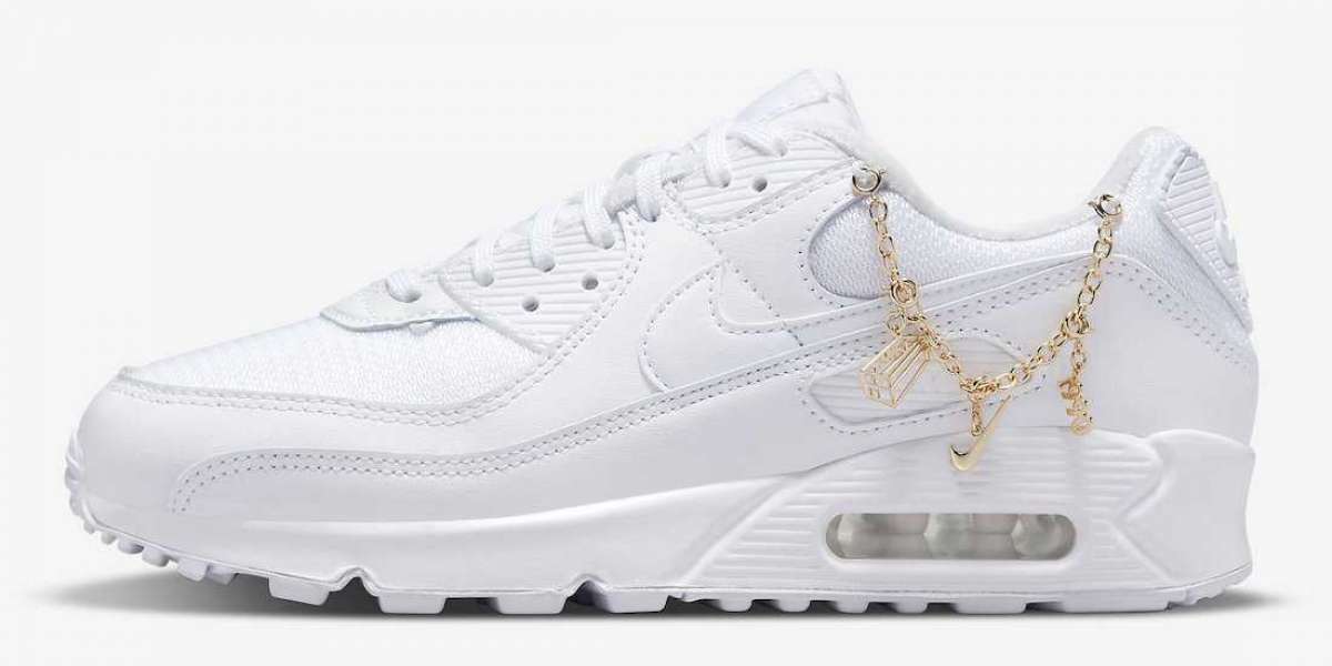 2021 New Nike Air Max 90 "Lucky Charms" DH0569-100 The gold chain is too dazzling!