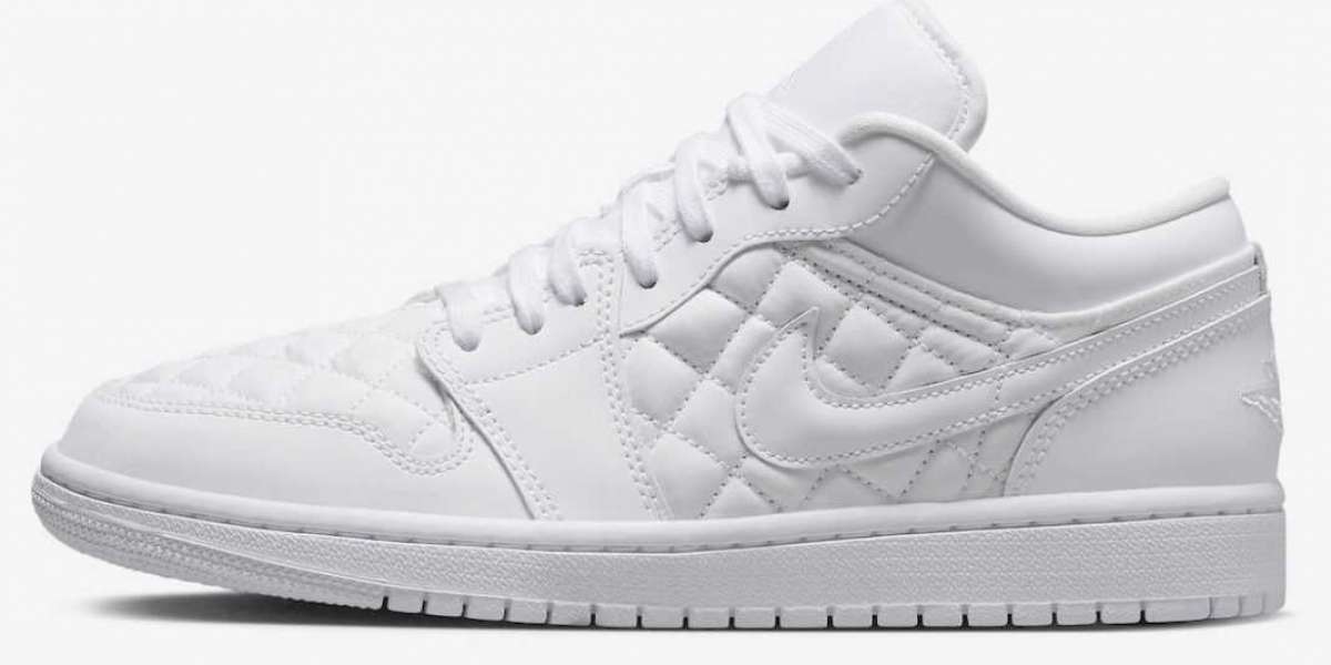 Air Jordan 1 Low Quilted "Triple White" DB6480-100 "Little Chanel" This design seems familiar