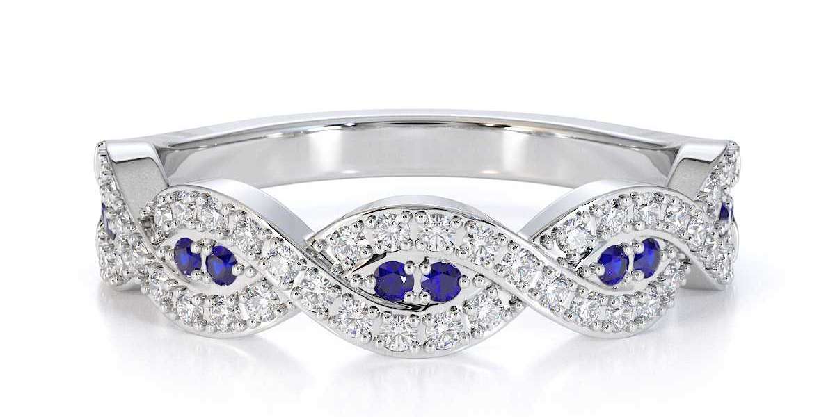 Designer Collection of Sapphire Eternity Rings online