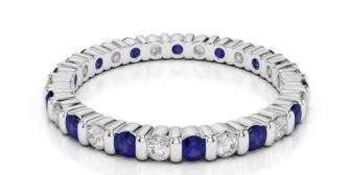 Designer Collection of Sapphire Eternity Rings online