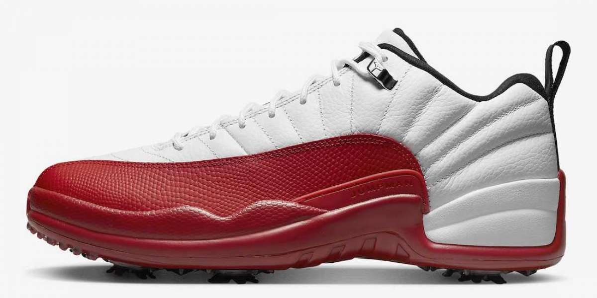 2023 New Air Jordan 12 Low Golf "Cherry" DH4120-161 Another pair of "cherry" color scheme!
