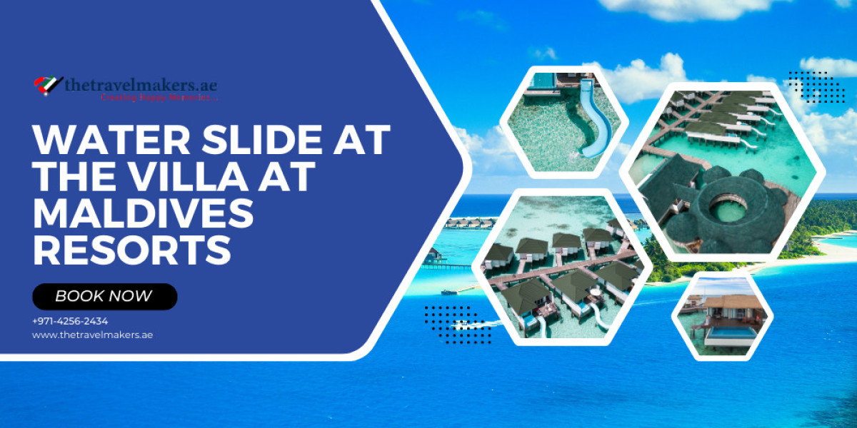 Water Slide at the Villa at Maldives Resorts