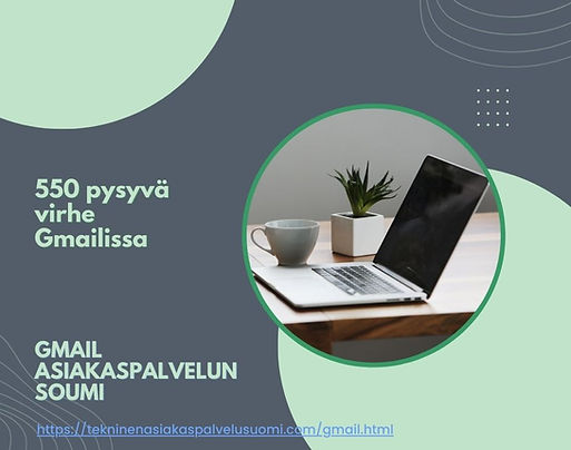 Kuinka korjata 550 pysyvä vika Gmailissa ? | soita Gmail Finland
