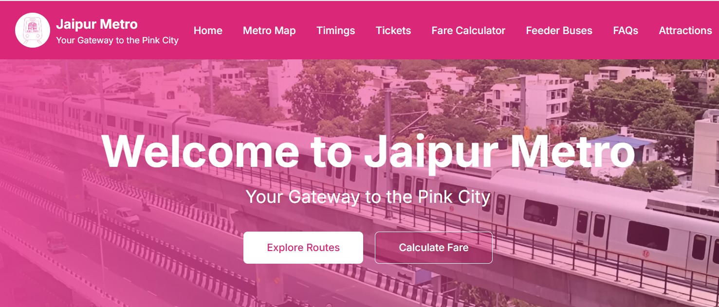 Jaipur Metro Train Timings - First & Last Train Schedule | Jaipur Metro