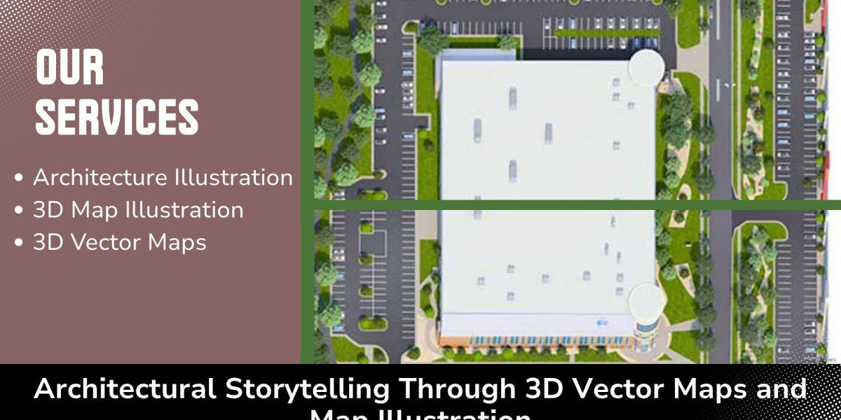 Architectural Storytelling Through 3D Vector Maps and Map Illustration