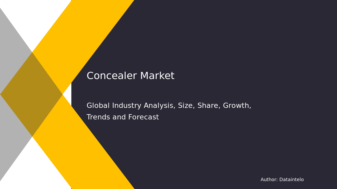 Concealer Market Report | Global Forecast From 2025 To 2033
