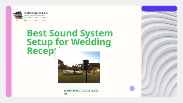Best Sound System Setup for Wedding Receptions | PPT