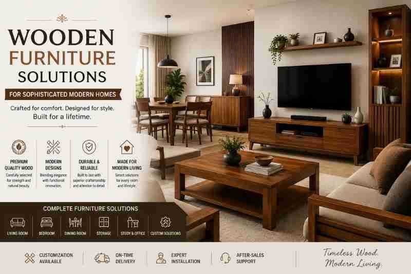 Wooden Furniture Solutions for Sophisticated Modern Homes