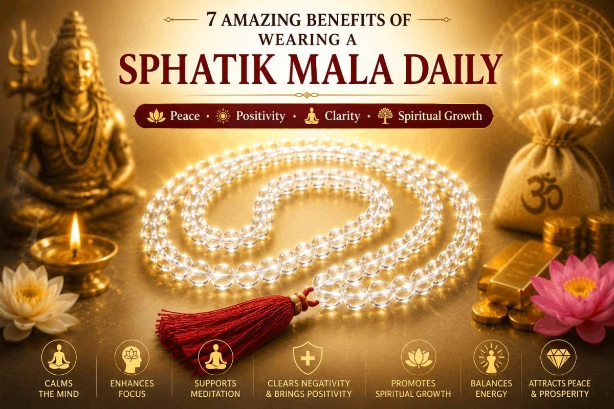 Original Sphatik Mala for Peace, Positivity & Spiritual Growth