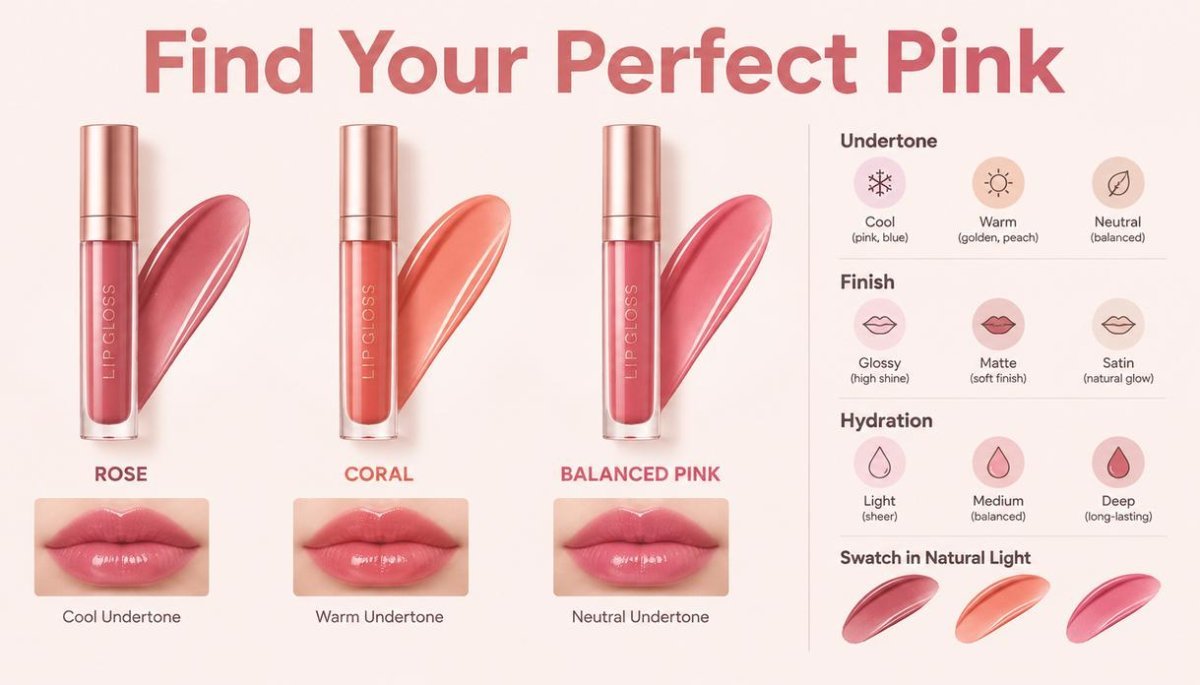 How to Find the Perfect Pink Lip Gloss for Your Undertone
