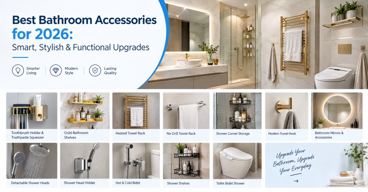 Best Bathroom Accessories for 2026: Smart, Stylish & Functional Upgrades