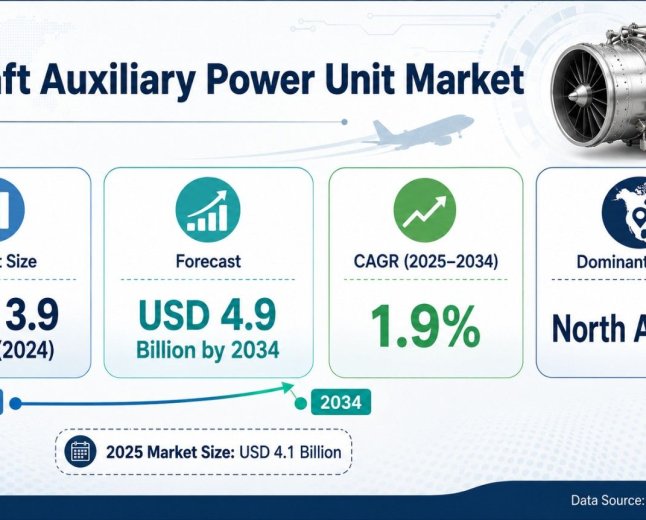 Aircraft Auxiliary Power Unit Market to Reach USD 4.9 Billion by 2034 as Global Fleets Expand